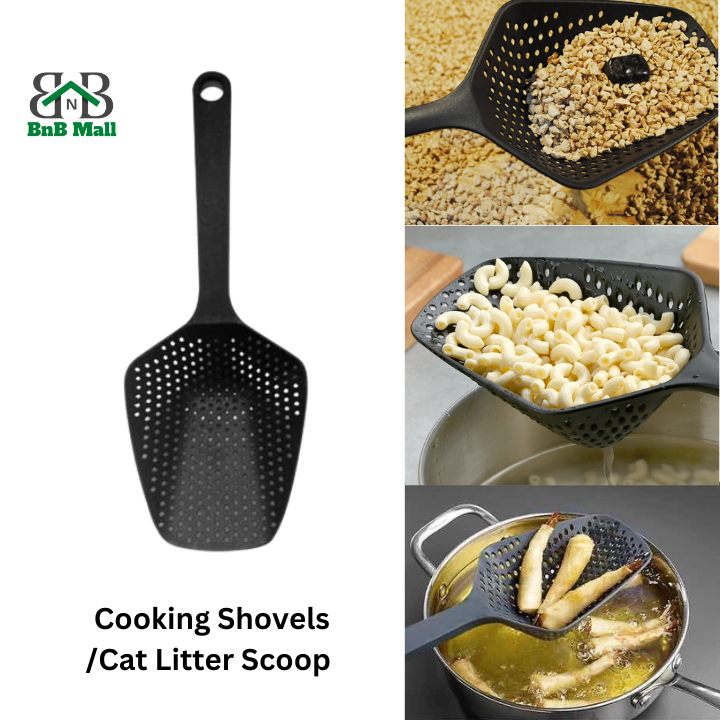 Eco-friendly Kitchen Strainer Scoop Nylon Cooking Shovels Cat Litter Scoop Bekas Pasir Kucing Scoop 猫砂铲 沥水勺