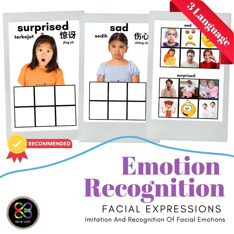 Emotion Recognition (PDF) Facial expression / Imitation / Speech Therapy / Kindergarten / Preschool / AUTISM