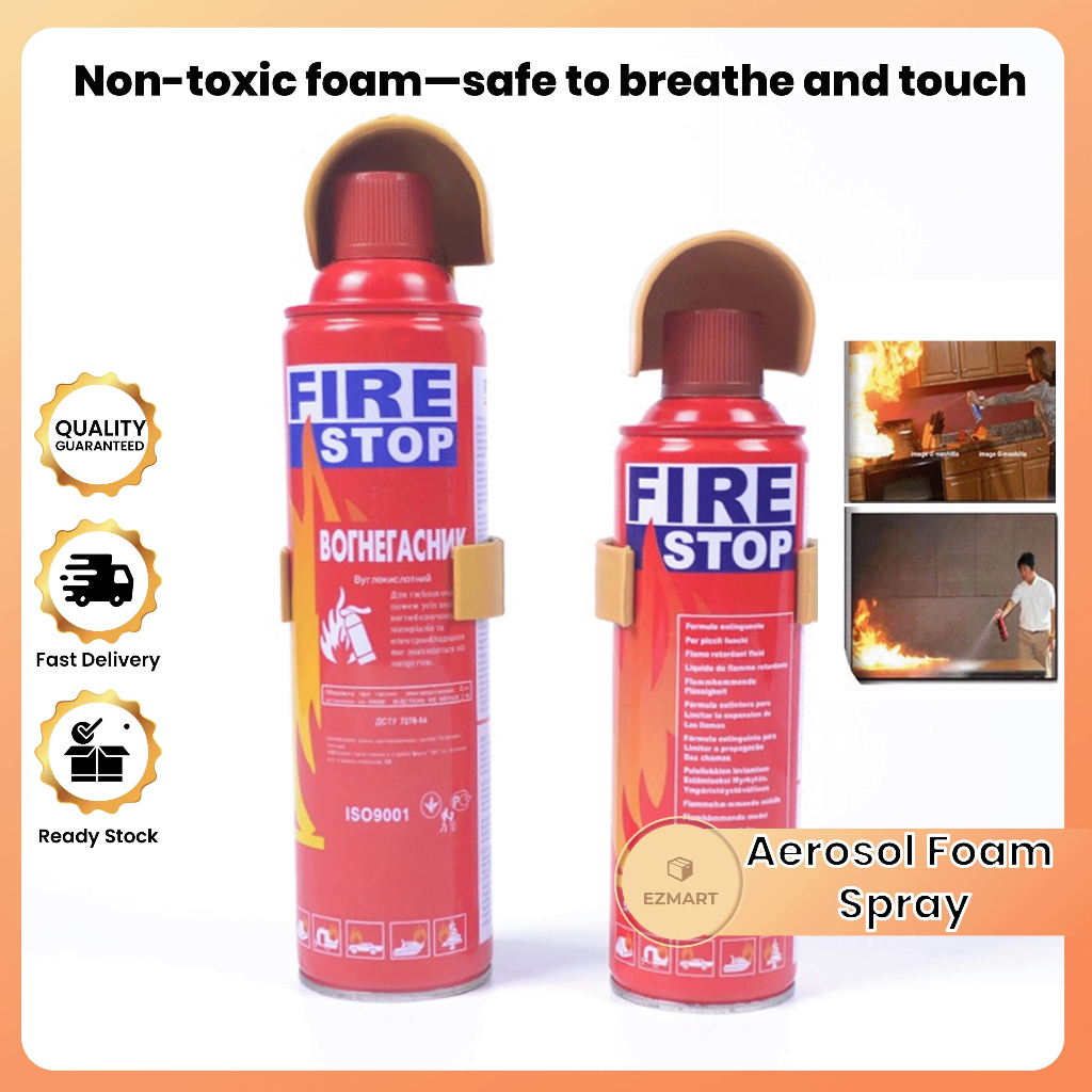 1000ml Aerosol Foam Spray Fire Extinguisher /500ml Mini Car Fire Stop