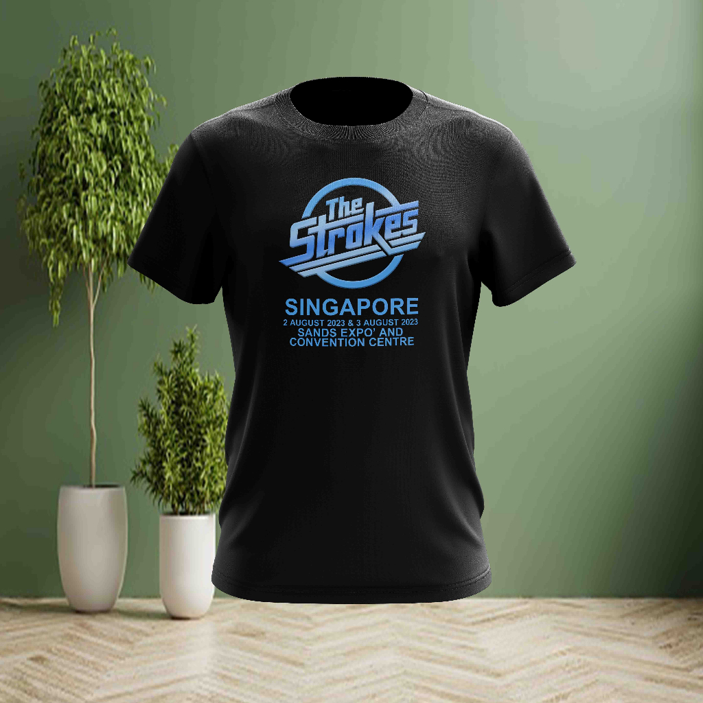 THE STROKES BLUE EVENT DESIGN 4 TSHIRT COTTON ROUND NECK FOR ALL