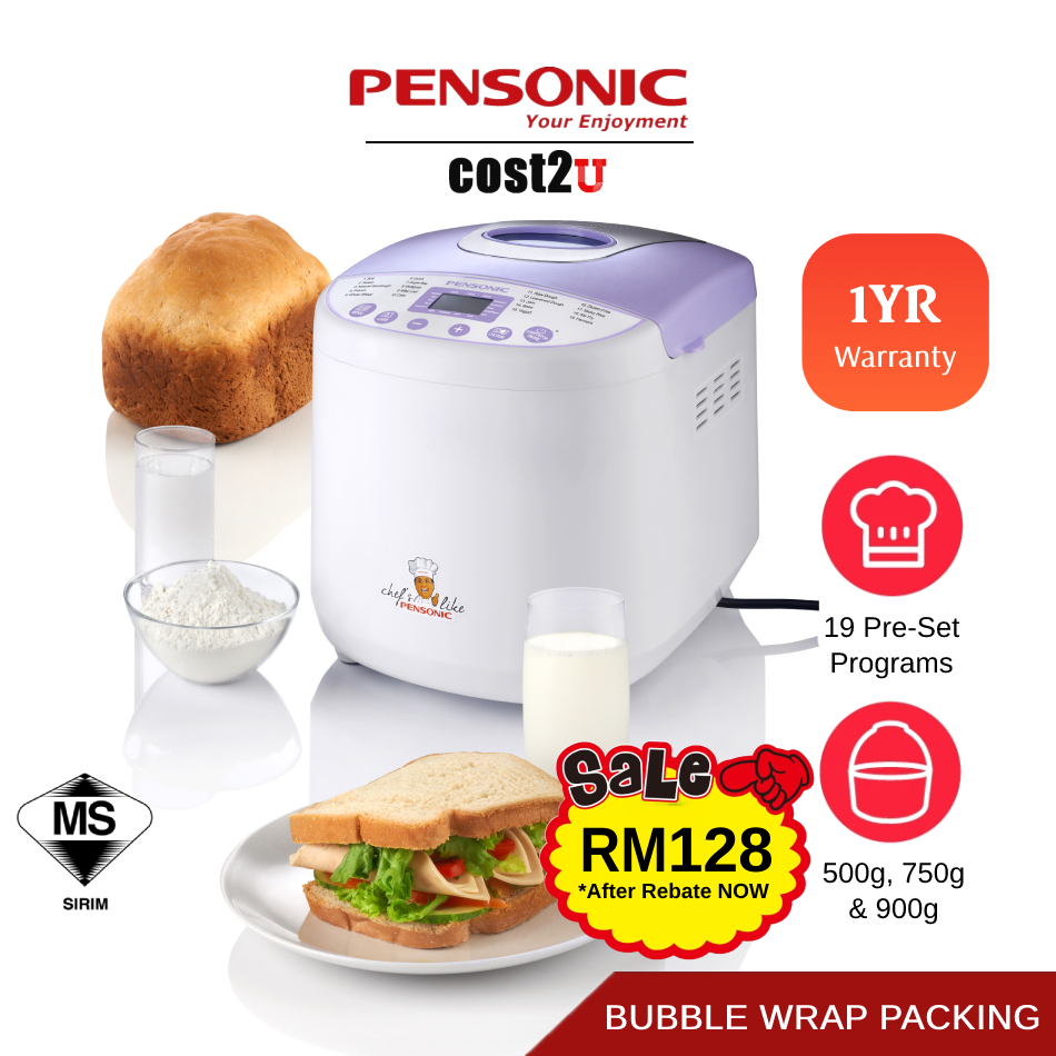 [19 𝙁𝙪𝙣𝙘𝙩𝙞𝙤𝙣𝙨] Pensonic Bread Maker | PBM-2000 (Breadmaker Dough Machine Pembuat Roti Yogurt Maker Multi Cooker 面包机