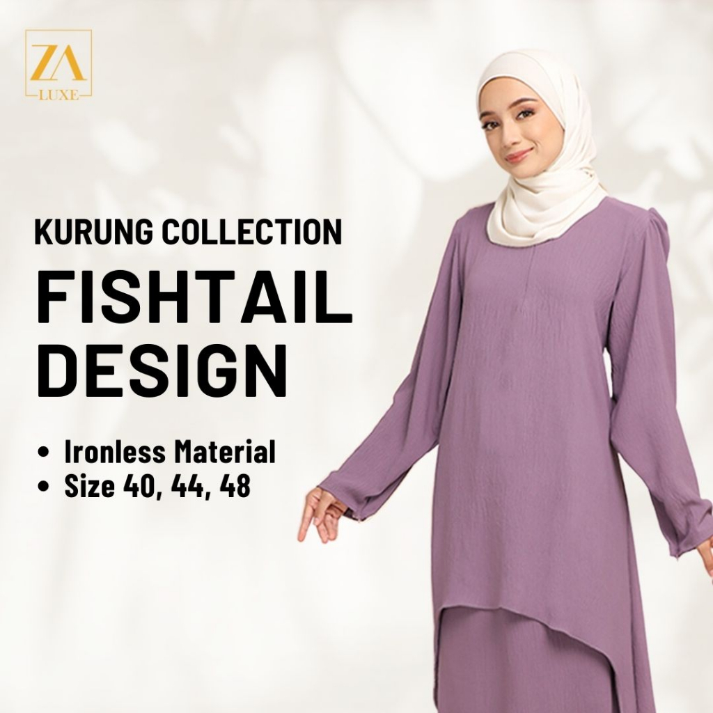 ZOE ARISSA BAJU KURUNG NURSING FRIENDLY CEY CREPE Kurung RAYA HAJI 2024 Kurung Plain Design DAVINA Kurung Moden Murah