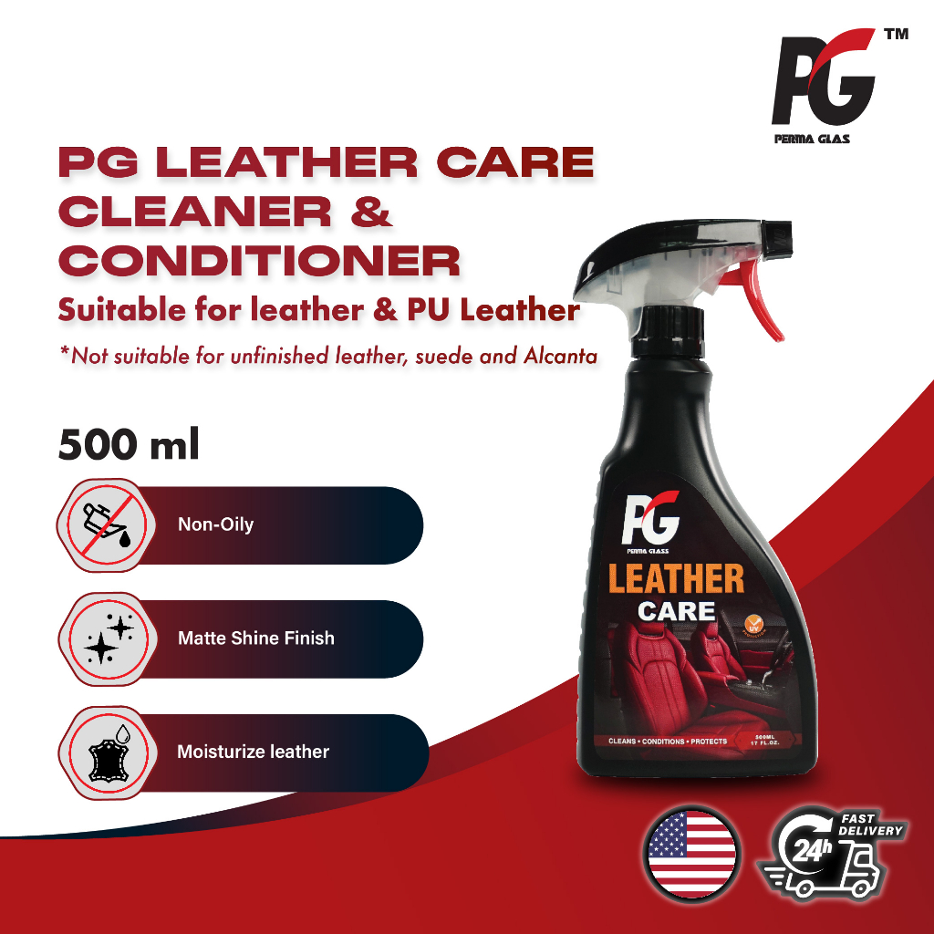 PG Leather Care Cleaner & Conditioner (500ml) - Suitable for Leather & PU Leather Direct Manufacture