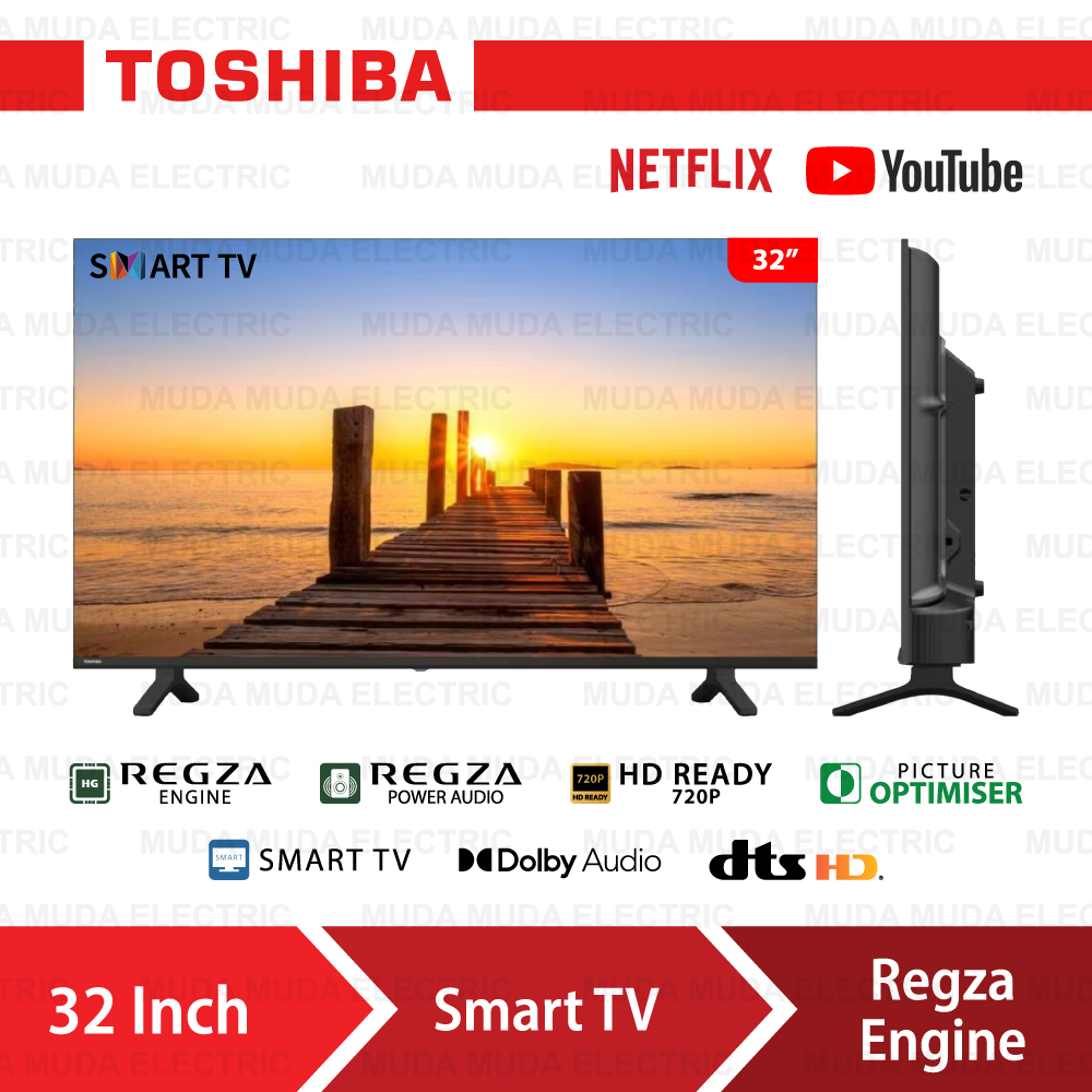 Toshiba Smart TV 32 Inch HD LED Vidaa Smart TV REGZA Engine Dolby Audio V31 Series 32V31LP