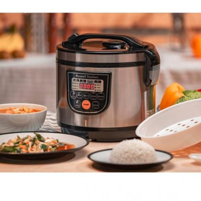 Russell Taylors Fuzzy Logic Smart Rice Cooker Steam Rack Included (1.8L) ERC-30