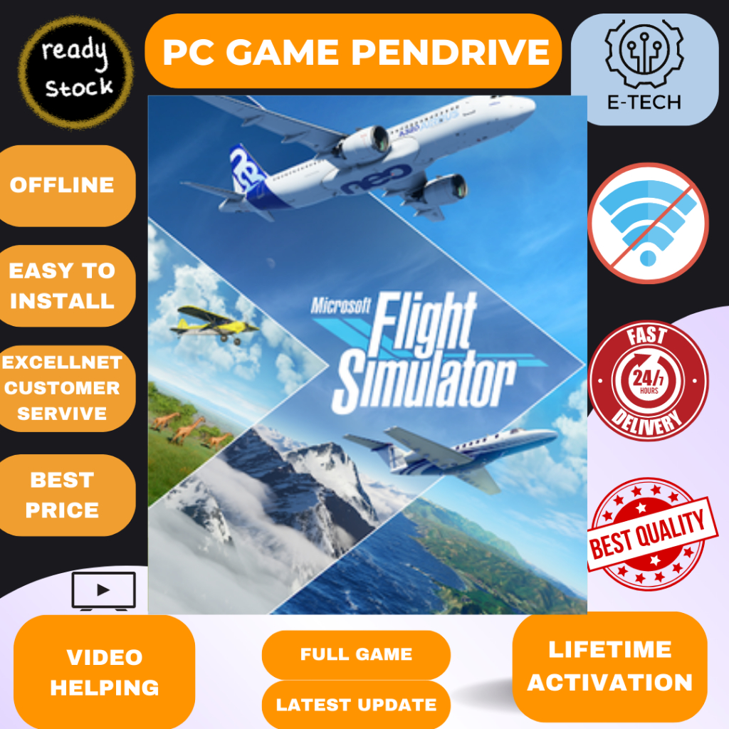 [PC Game] Microsoft Flight Simulator 2020 - Offline [ Pendrive 128 GB ]