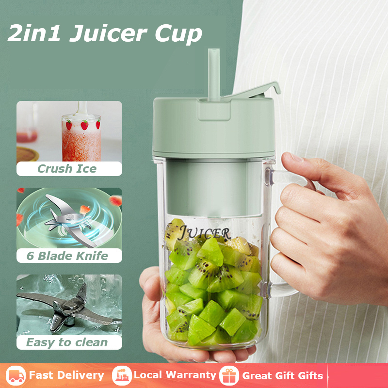 Kimviento Portable Blender Electric Rechargeable Fruit Juicer 便携果汁杯 Portable Multifunctional Juicer with Straw