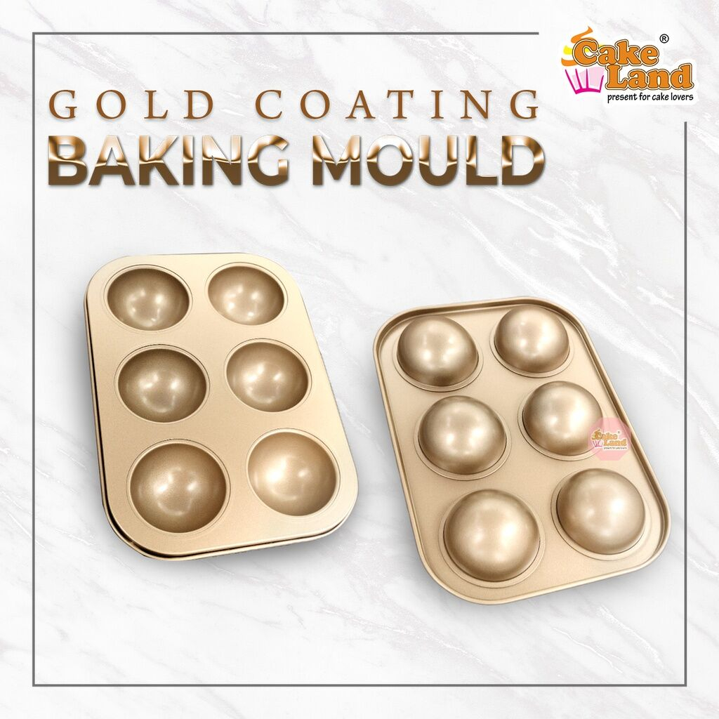 Non Stick Semicirle Mould Cake Land