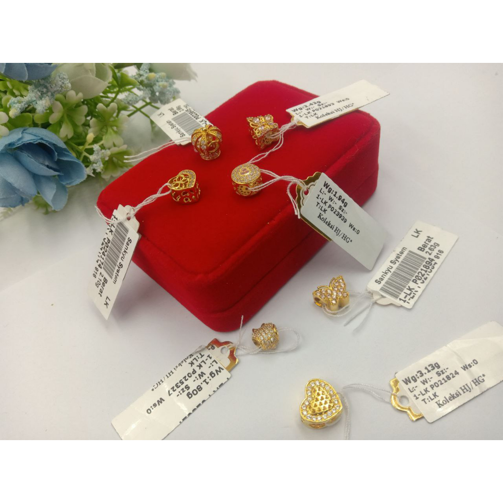 (Ready Stock) Loket Preloved Emas 999/916/835/750/585/375 (Batu/Enamel)