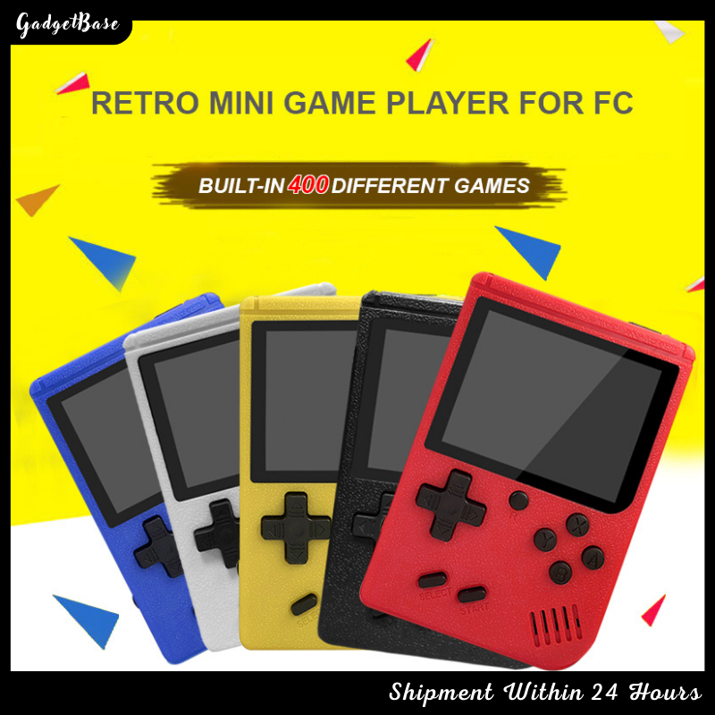 [Fast Delivery] Retro Mini Game Console Gameboy Portable PSP Mario Contra 400 Gameboy Game Console Emulator Built-In