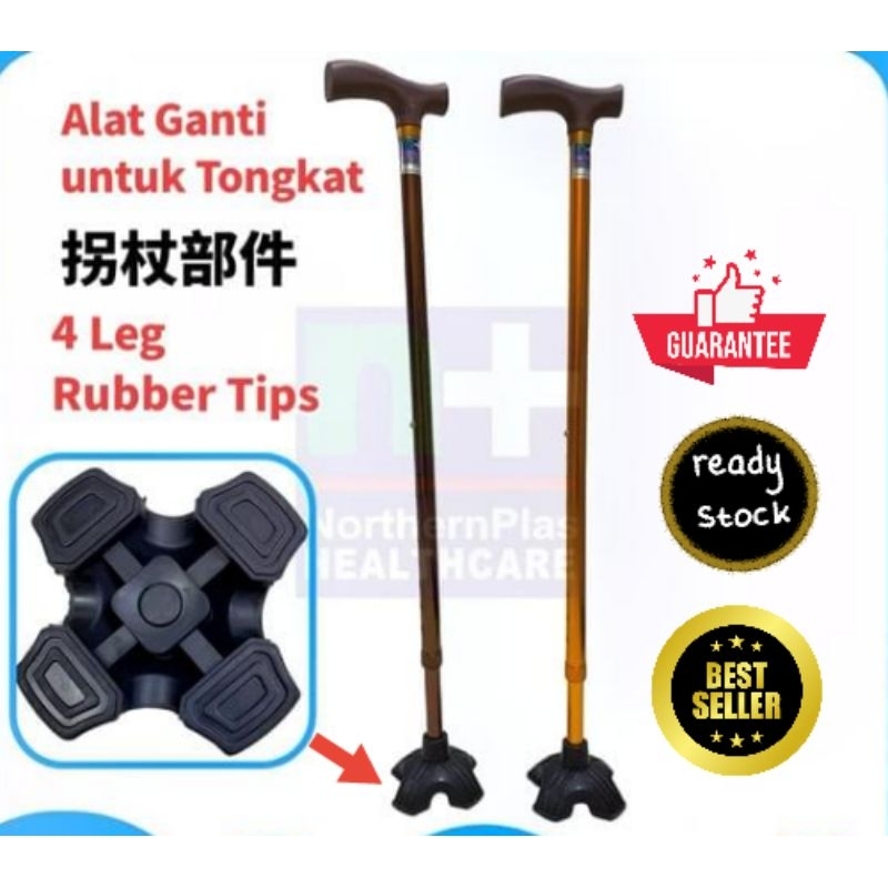 Rubber Tips Walking Stick /Crutches Tip/Forearm dan Eurostyle Tip/Alat Ganti Tongkat