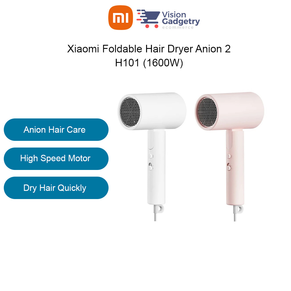 Xiaomi Mijia Hair Dryer Negative Ion Anion H101 2nd Generation 1600W Foldable CMJ04LXW CMJ04LXP