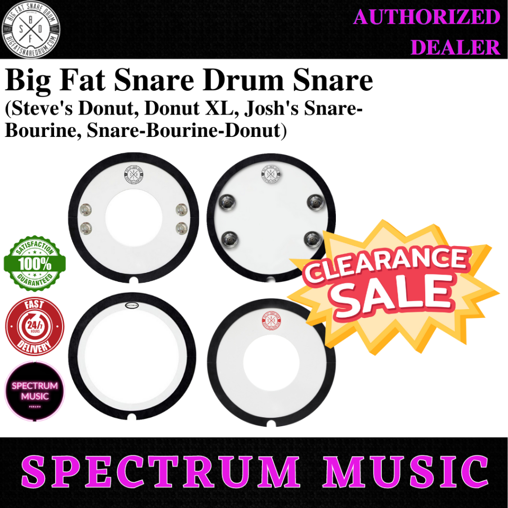 [CLEARANCE] Big Fat Snare Drum Snare Drum Muffler (Steve's Donut, Donut XL, Josh's Snare-Bourine, Snare-Bourine-Donut)