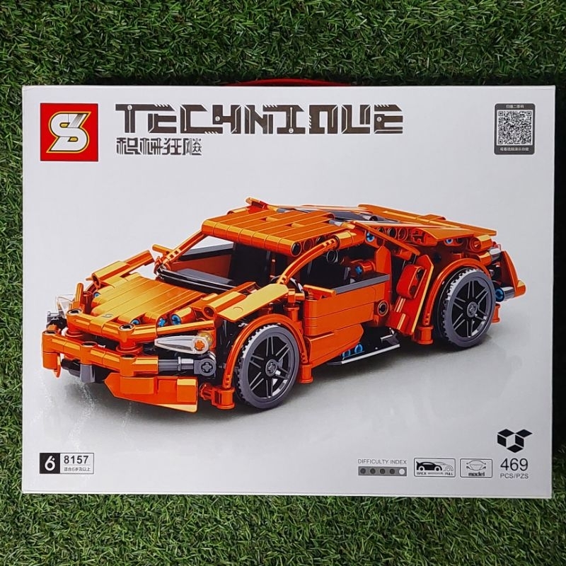 Bricks & Blocks : SY Technicle 积械狂飚 (469pcs) Sports Car DIY Toy
