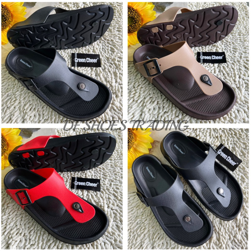 Size36-45 M.Class Green Cheer Casual Unisex Men Women Slipper Shoe Selipar Lelaki Perempuan