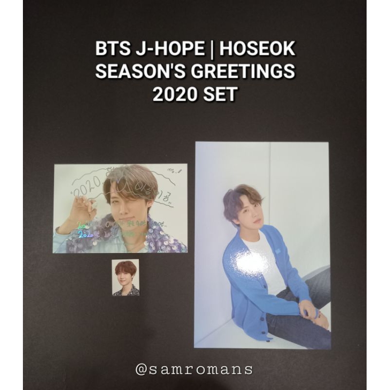 OFFICIAL BTS J-HOPE | JUNG HOSEOK SEASON'S GREETINGS 2020 SET