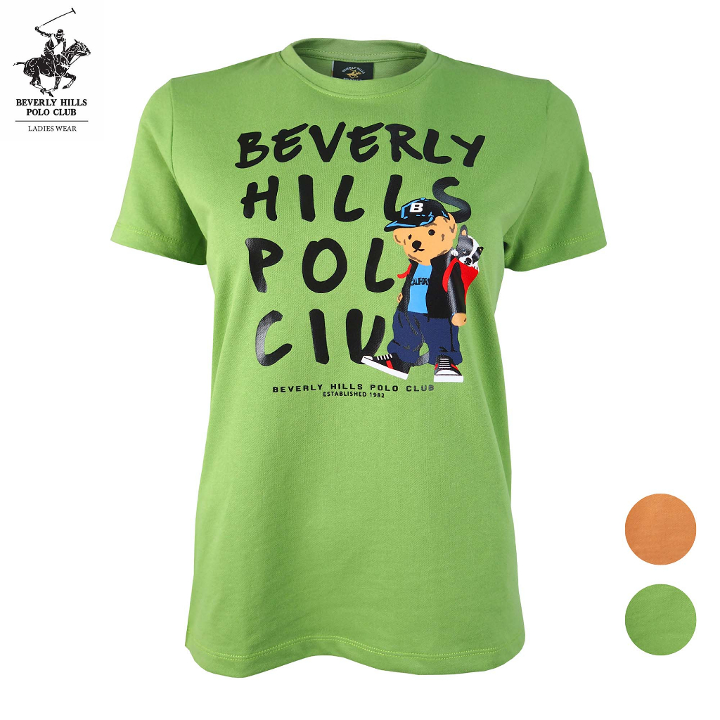 BHPC Women Cotton Jersey Graphic Tee Bear Collection