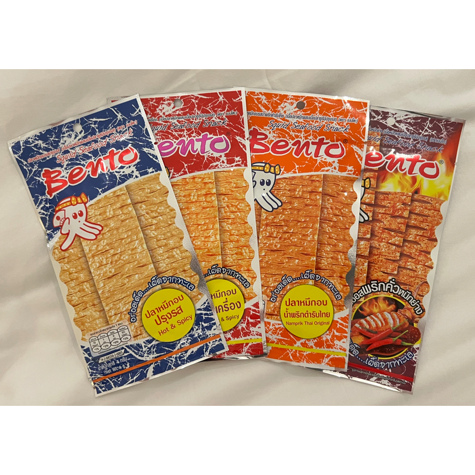 【Snack 现货】阿兰杂货铺 7ELEVEN THAILAND Halal Thailand Bento Squid Snack Spicy 5g （独立小包装）泰国 7eleven 必买零食