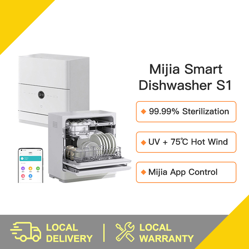 Xiaomi MiJia Smart Desktop Dishwasher Automatic Intelligent High Temperature Sterilization Brush Bowl Machine