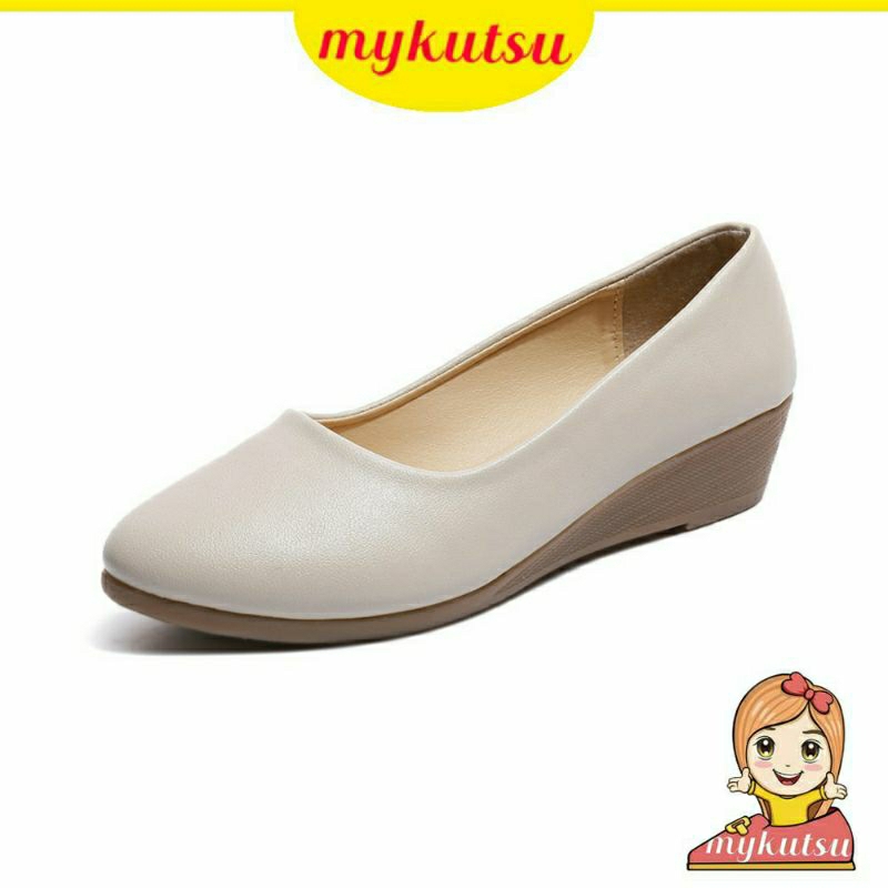 MYKUTSU Nadeera Women Platform Wedges Kasut Office