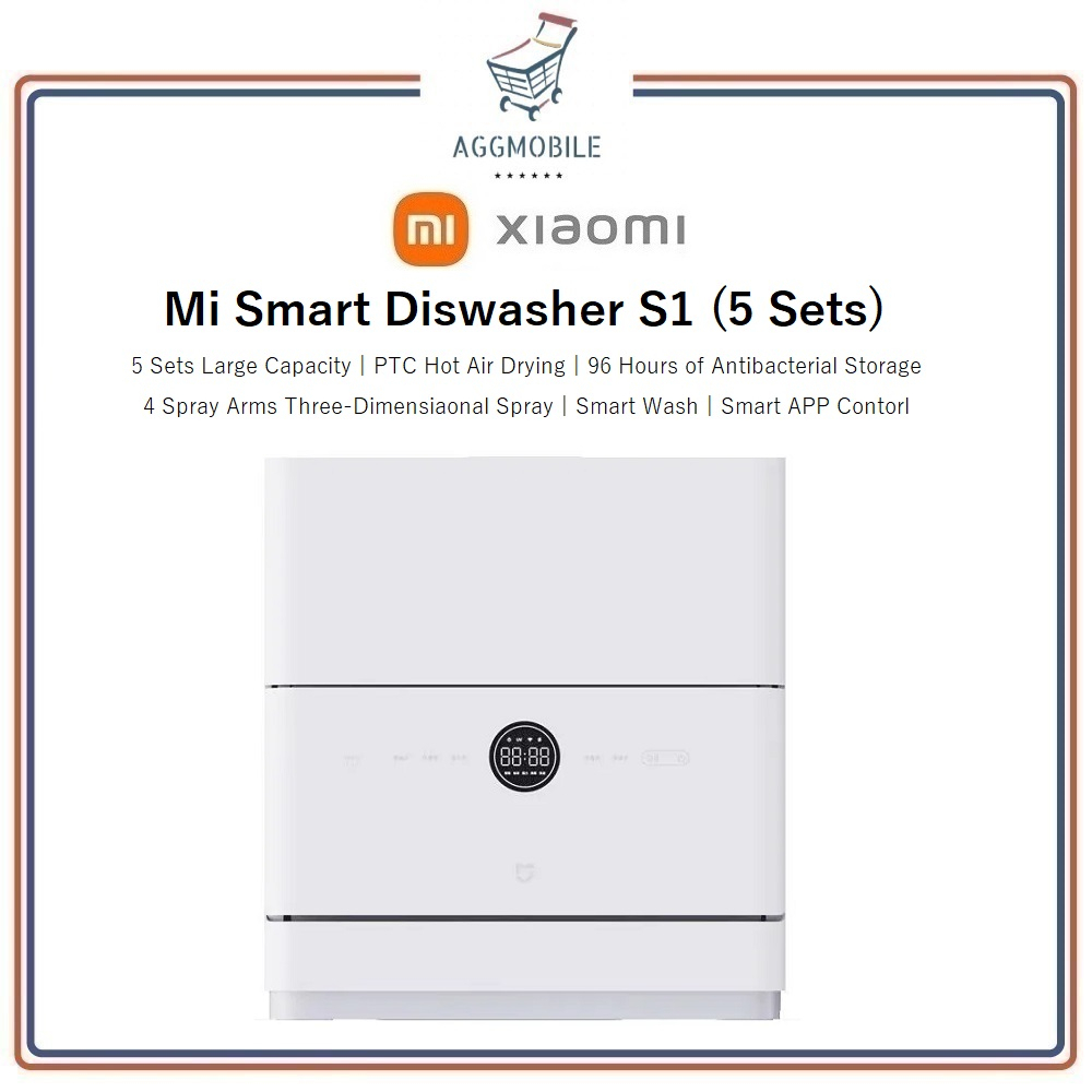 Xiaomi Mijia Smart Desktop Dishwasher S1 Sterilization Disinfection Double Effect Clean PTC Hot Air Circulation Drying