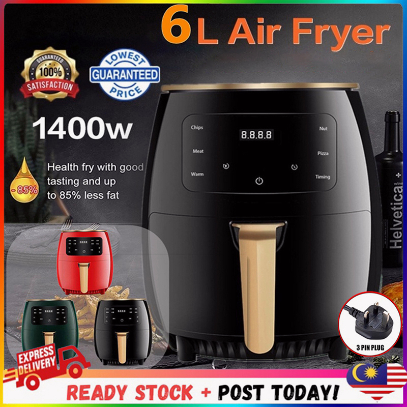 Air Fryer 6L 2400W Large Capacity Oil-Free Air Fryer Oven Intelligent Multi function LED digital touch screen airfrayer