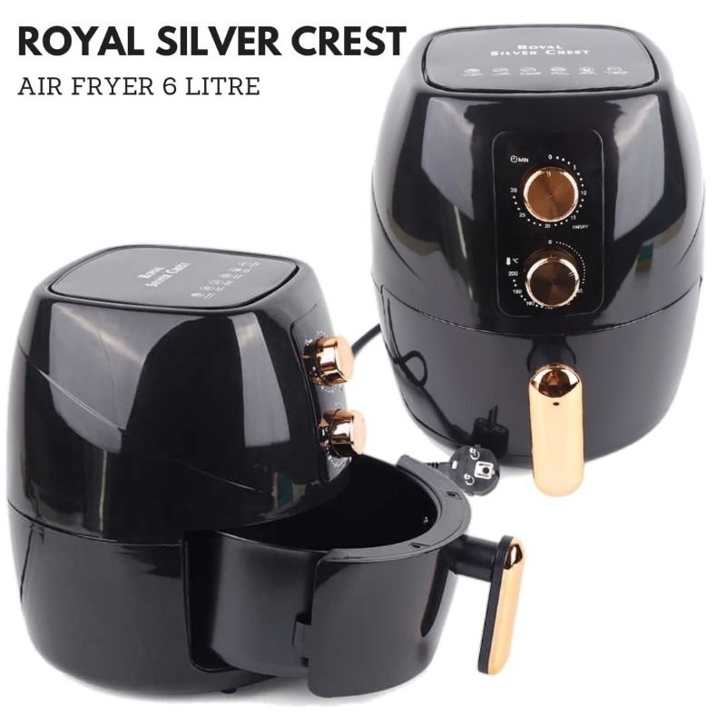 ROYAL SILVER CREST AIR FRYER 6.0 LITRE DR-8806KAPASITI BESAR 6 LITRE 6L