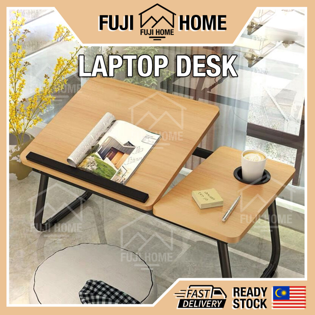 READY STOCKLaptop Holder Foldable Laptop Desk Anti-slip Bed Mini Table Notebook Laptop Stand Meja Komputer Riba Desk