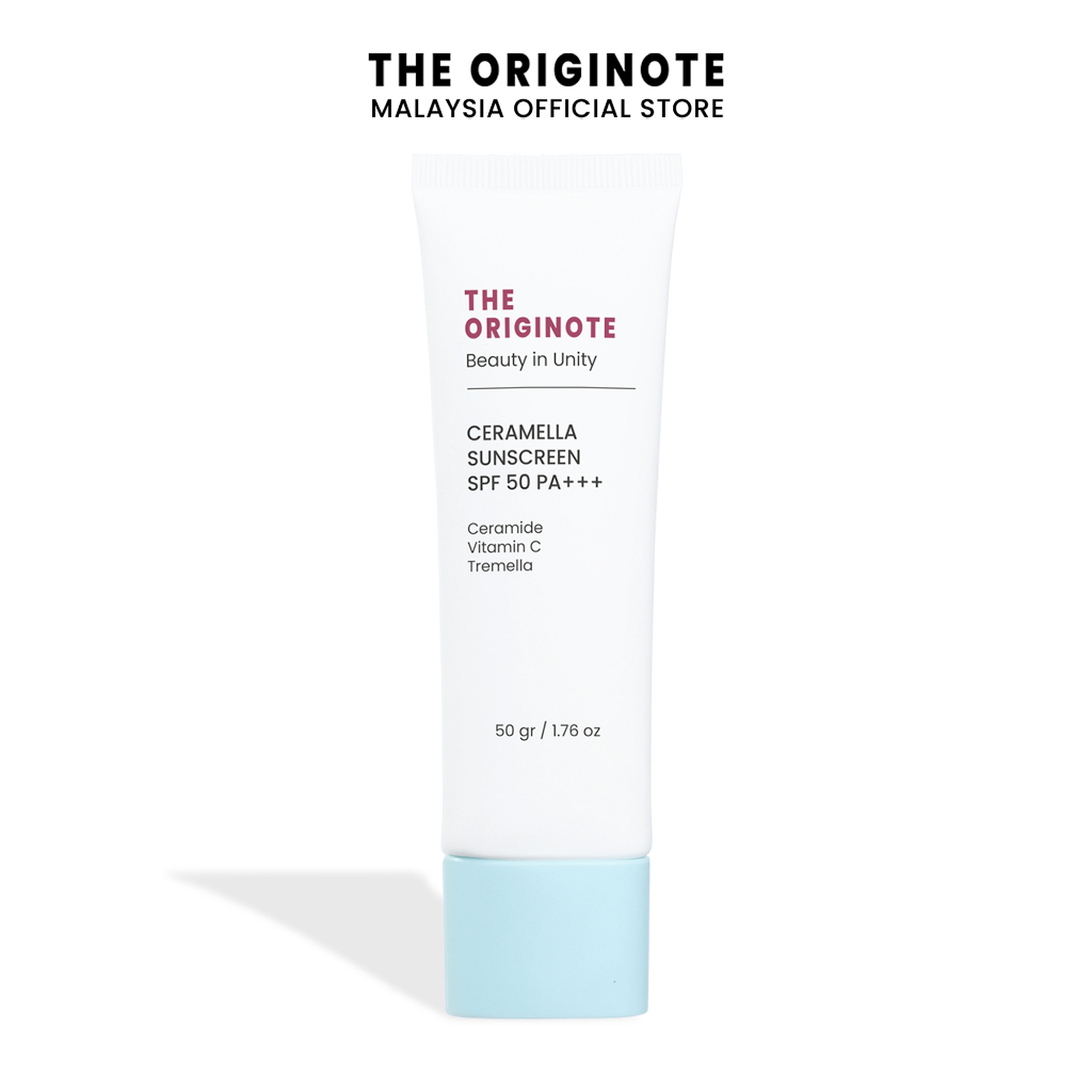 The Originote Ceramella Sunscreen SPF 50 PA+++ - Sun Protection Skin Barrier Sunblock Cream 3D Ceramide + Vitamin C