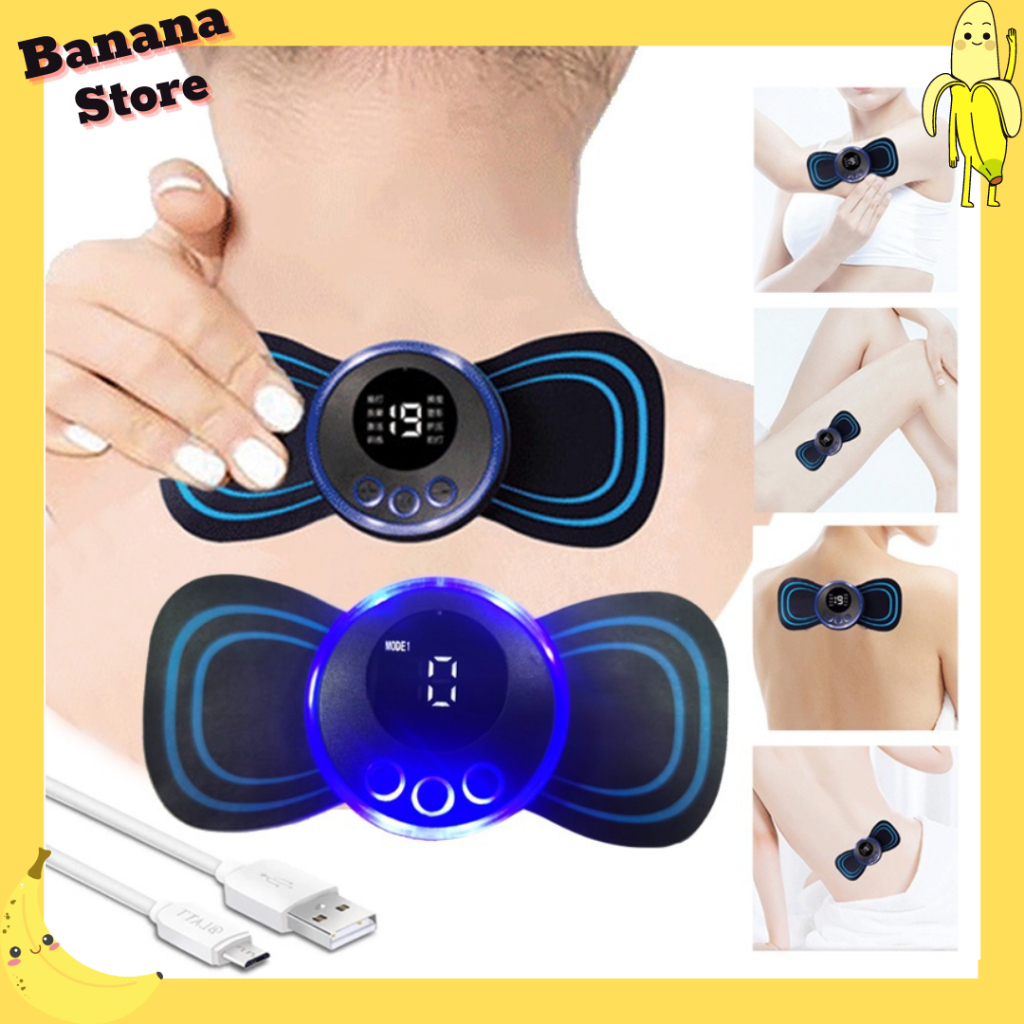 HIGH-END MINI MASSAGE MACHINE Rechargeable Mini Electric Neck Massager Cervical Shoulder Body Massager Muscle Pain