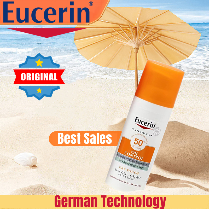 Buy 1 Free 1Eucerin Oil Control Dry Touch SPF50+ 50ml for Men/Women Sunscreen UV Protection Waterproof  Sunblock Sun Gel Cream  Acne Prone