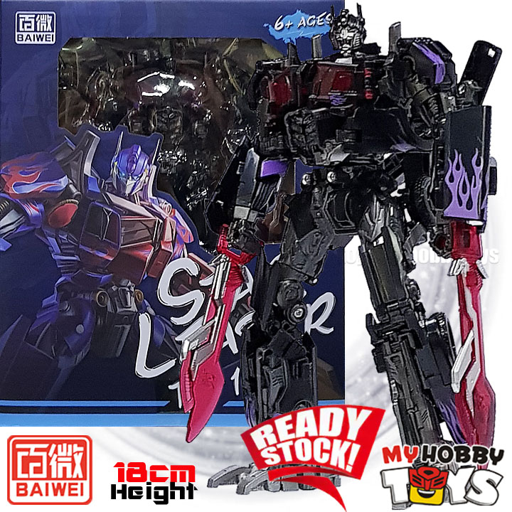 BAIWEI Transformable Robot - TW1022B Star Leader Nemesis Prime ( KO Studio Series SS-44 Black Optimus ) TW-1022B SS44