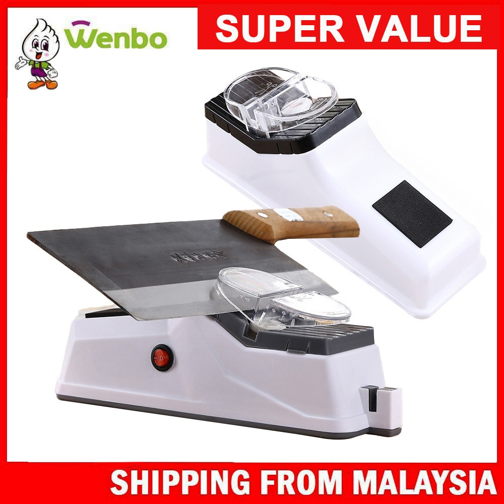 Wenbo Pengasah Pisau Elektrik USB Electric Knife Sharpener Professional Knives Scissors Sharpening Machine Kitchen Tools