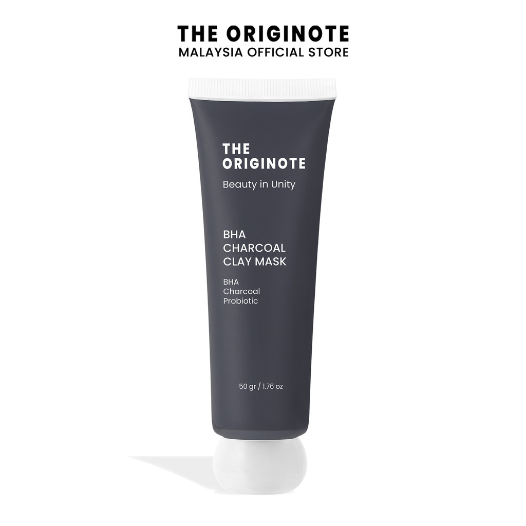 The Originote BHA Charcoal Clay Mask - Mud Mask Facial Mask Exfoliates Cleansing Mud Mask Blackhead Removal Face Mask