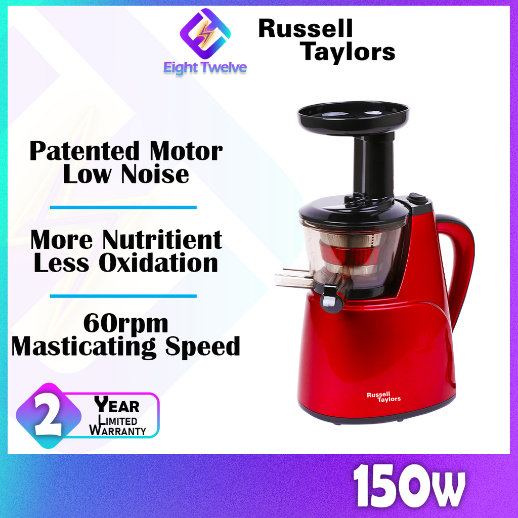 150w RUSSELL TAYLOR Slow Juicer | High Nutrient Extraction | SJ6