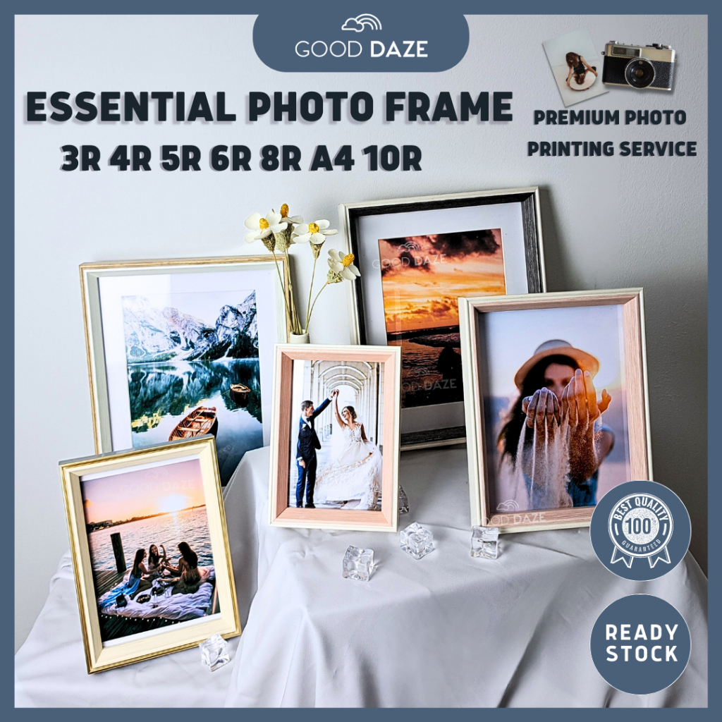 【GOOD DAZE】Aesthetic Minimalist Photo Frame | Classic Vintage Wall Frame |简约树脂相框 | Bingkai foto gambar gantung dingding