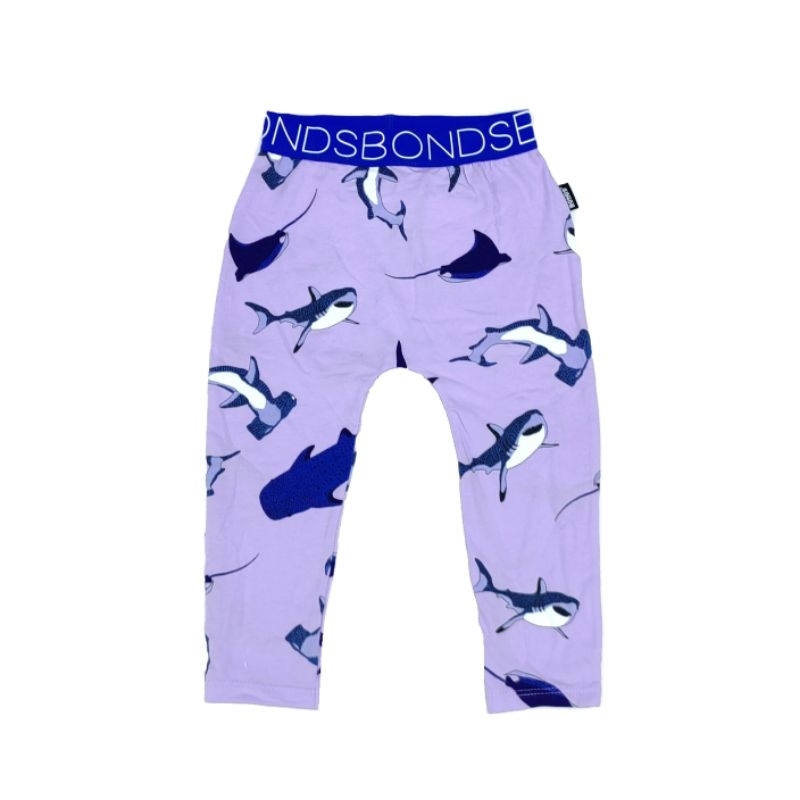 Bonds Legging Reject / Baby Leggings purple shark - Size NB-24M