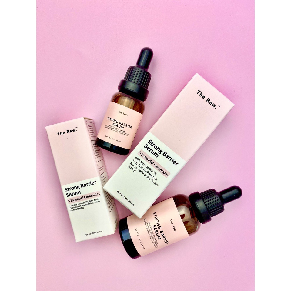 The Raw. Strong Barrier Serum 30ML Nourishing & Hydrating with Niacinamide (5%) Squalane (Fatty Acid) 5 Essential Ceramides