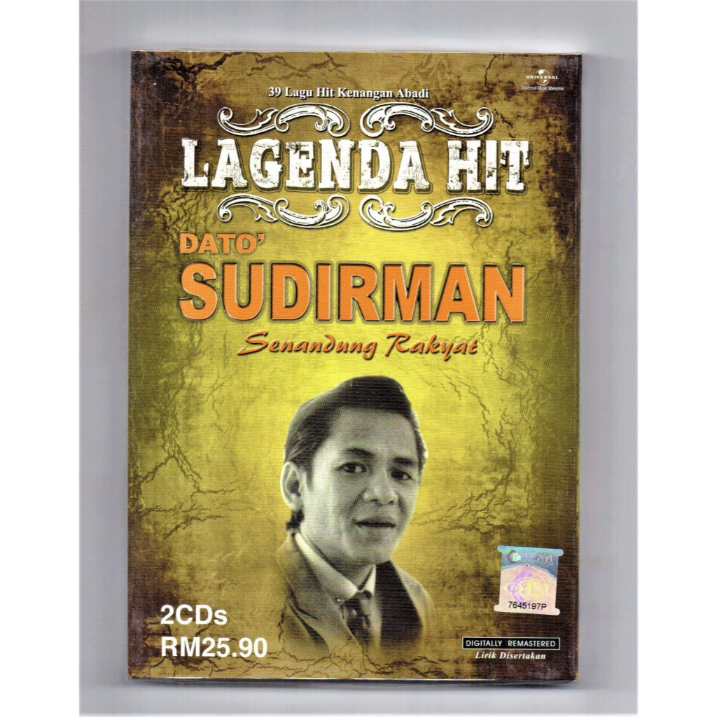 DATO' SUDIRMAN - Lagenda Hit Senandung Rakyat ( 2 CD )