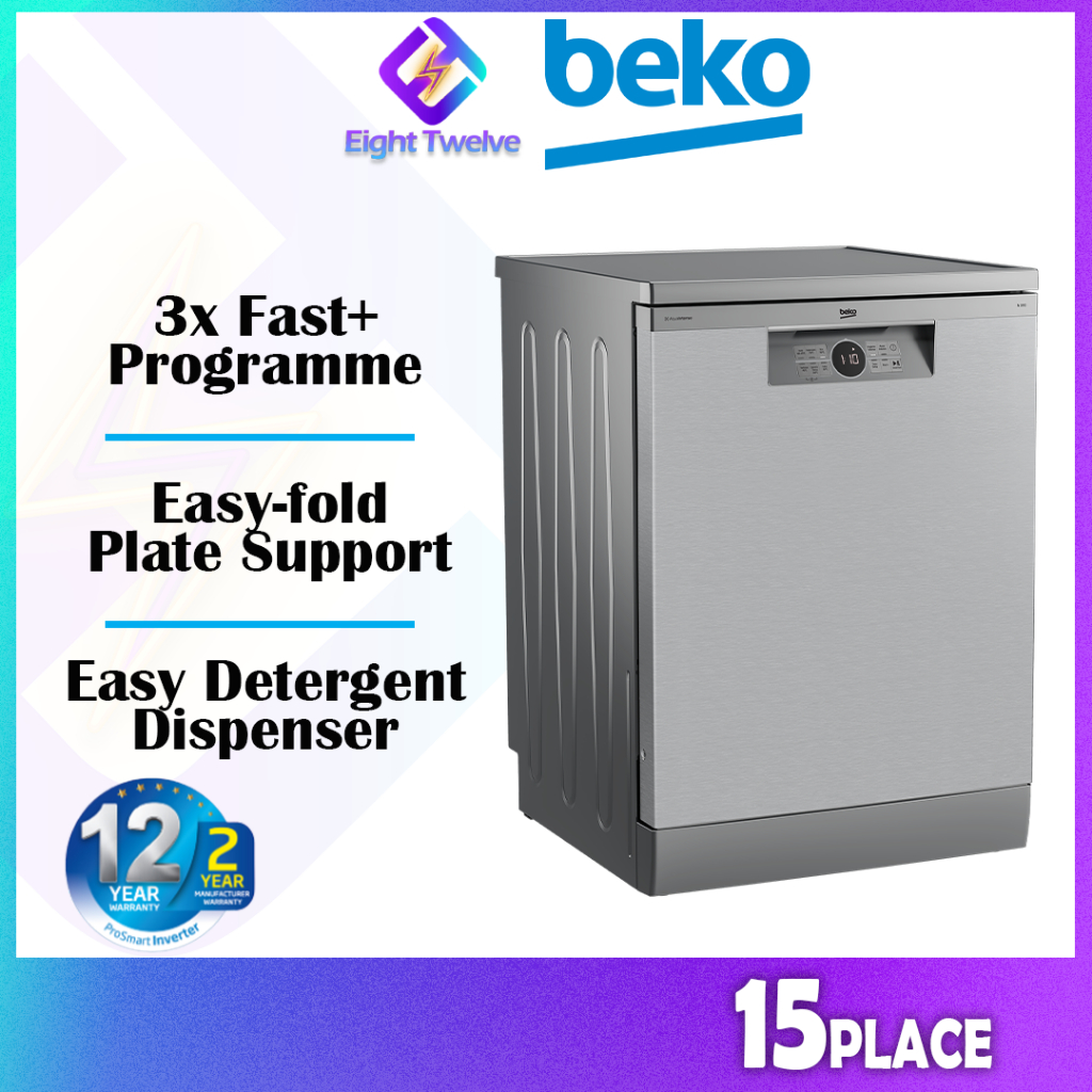 BEKO Freestanding Dishwasher 15 Place Settings | BDFN26520QX