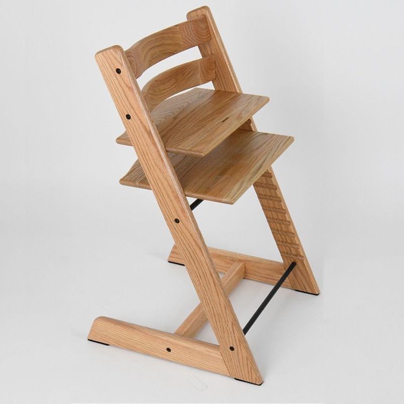 MOMBIES Adjustable Kid High Chair | Solid Oak Wooden Multipurpose Feeding Chair Baby Chair Study Chair | Kerusi Kanak