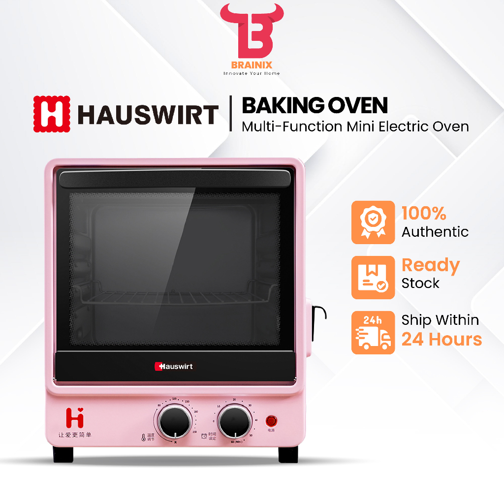 Hauswirt HY10 Baking Oven Household Multi-Function Mini Kitchen Electric Oven 12L Mini Oven | Bake | 4 Heating Tubes