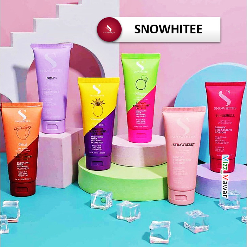 SNOWY SNOWHITE  LOTION TREATMENT SUSU UNTA/INSTANT/BODY  viral termurah original hq