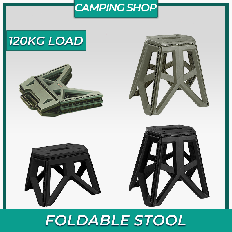 Protable equipment Military Style Outdoor Camping chair Foldable Stool Folding Portable Chair Plastic stool garden chair