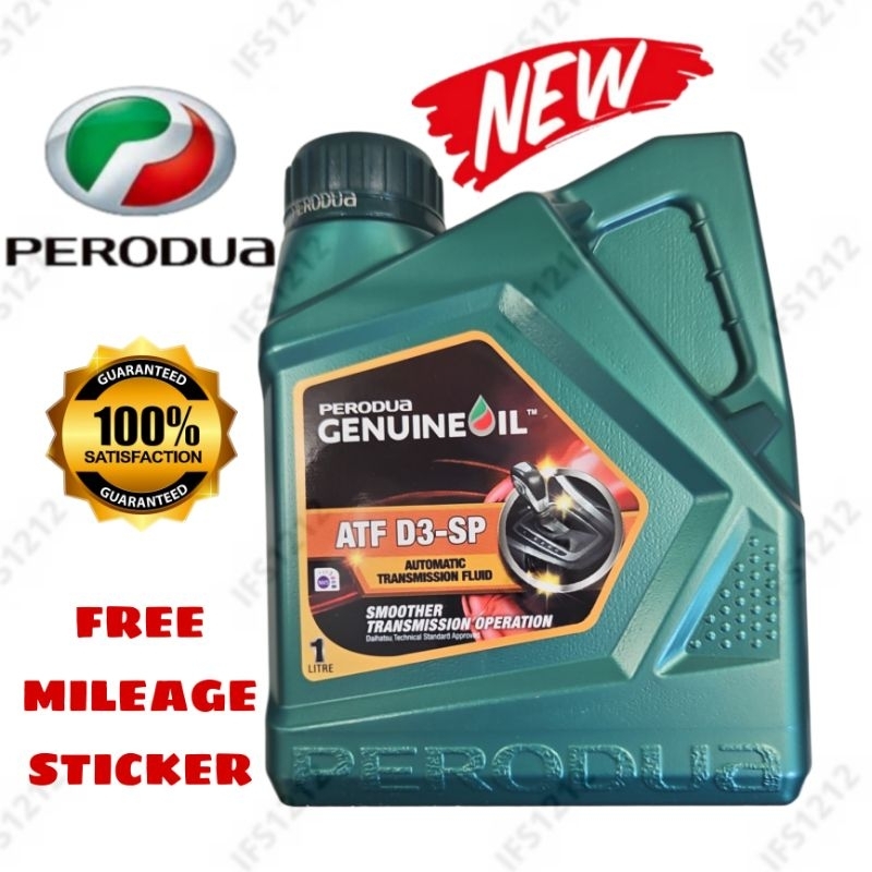 ORI NEW PERODUA AUTO OIL D3SP (GREEN) 1L BEZZA ALZA AXIA VIVA MYVI ARUZ KEMBARA D3-SP D3 SP3 ATF GEAR OIL