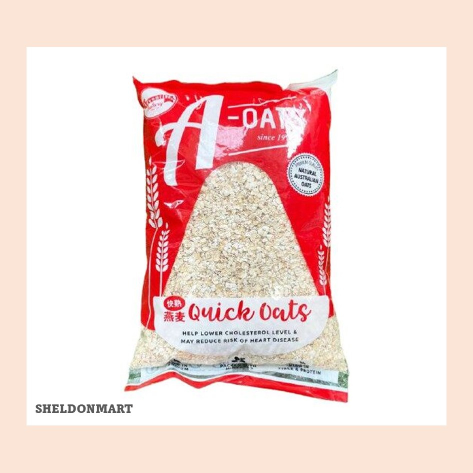 [EXP: 04/2025] PENANG ADVENTIST BAKERY A-OAT QUICK OATS 1KG (RED)