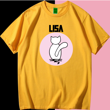 **READY STOCK**BLACK TWITTER LISA Printed Graphic Short Sleeves T-Shirt Unisex Fashion/Oversize/Couple/Plus Size Tee