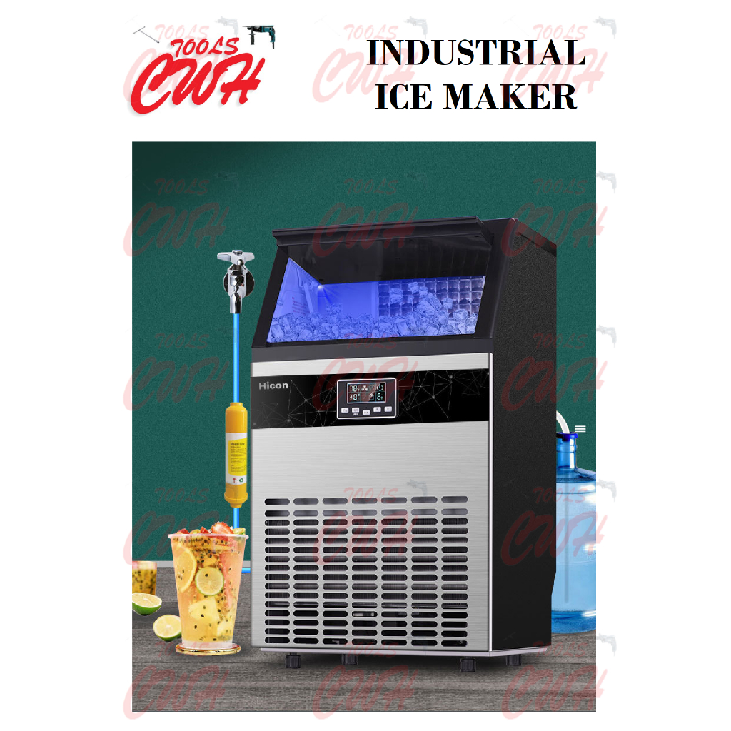 PRC 200W 330W COMMERCIAL AUTO ICE CUBE MAKER MACHINE MAKERS MAKING MESIN BUAT AIS BATU AUTO AUTOMATIK