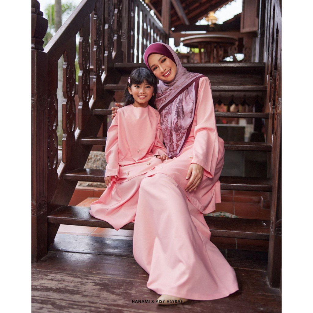 [Clothing] Baju Kurung Gelora Raya Kids Plain Hijabs By Hanami