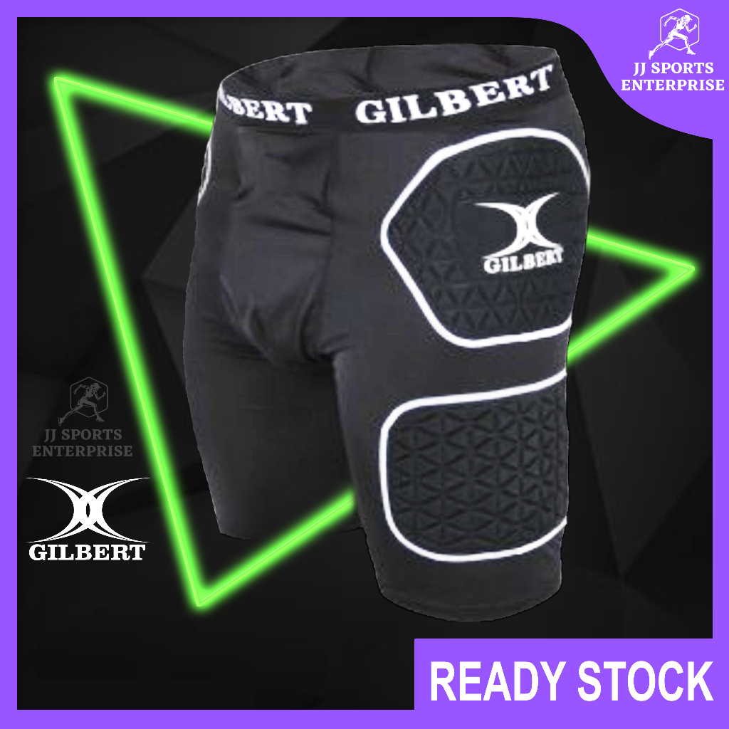 Gilbert Rugby Protective Shorts Short Seluar Ragbi